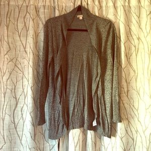 Heather grey cardigan